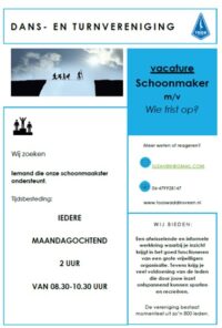 Vacature schoonmaker m-v