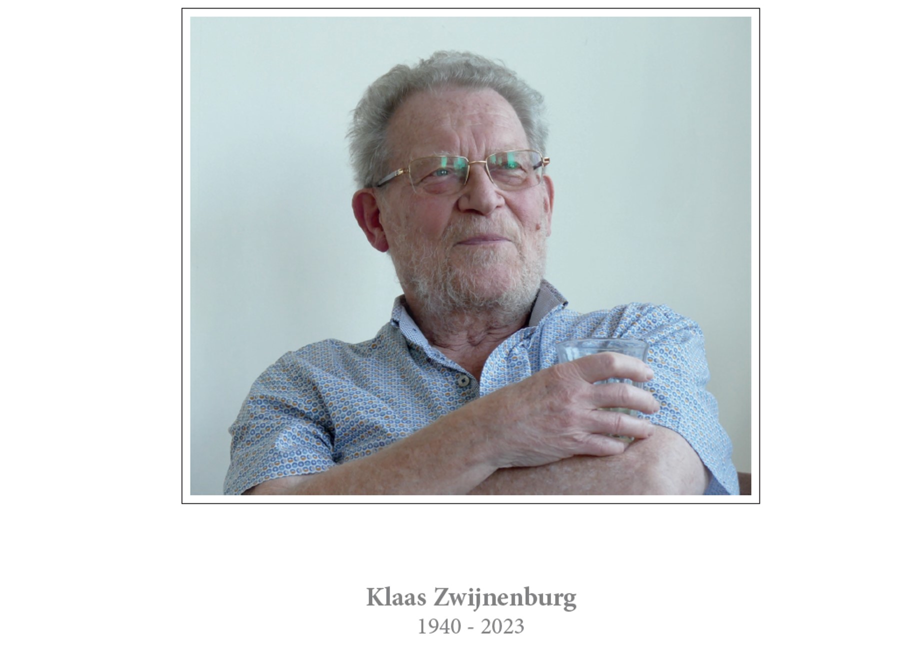 In memoriam Klaas Zwijnenburg