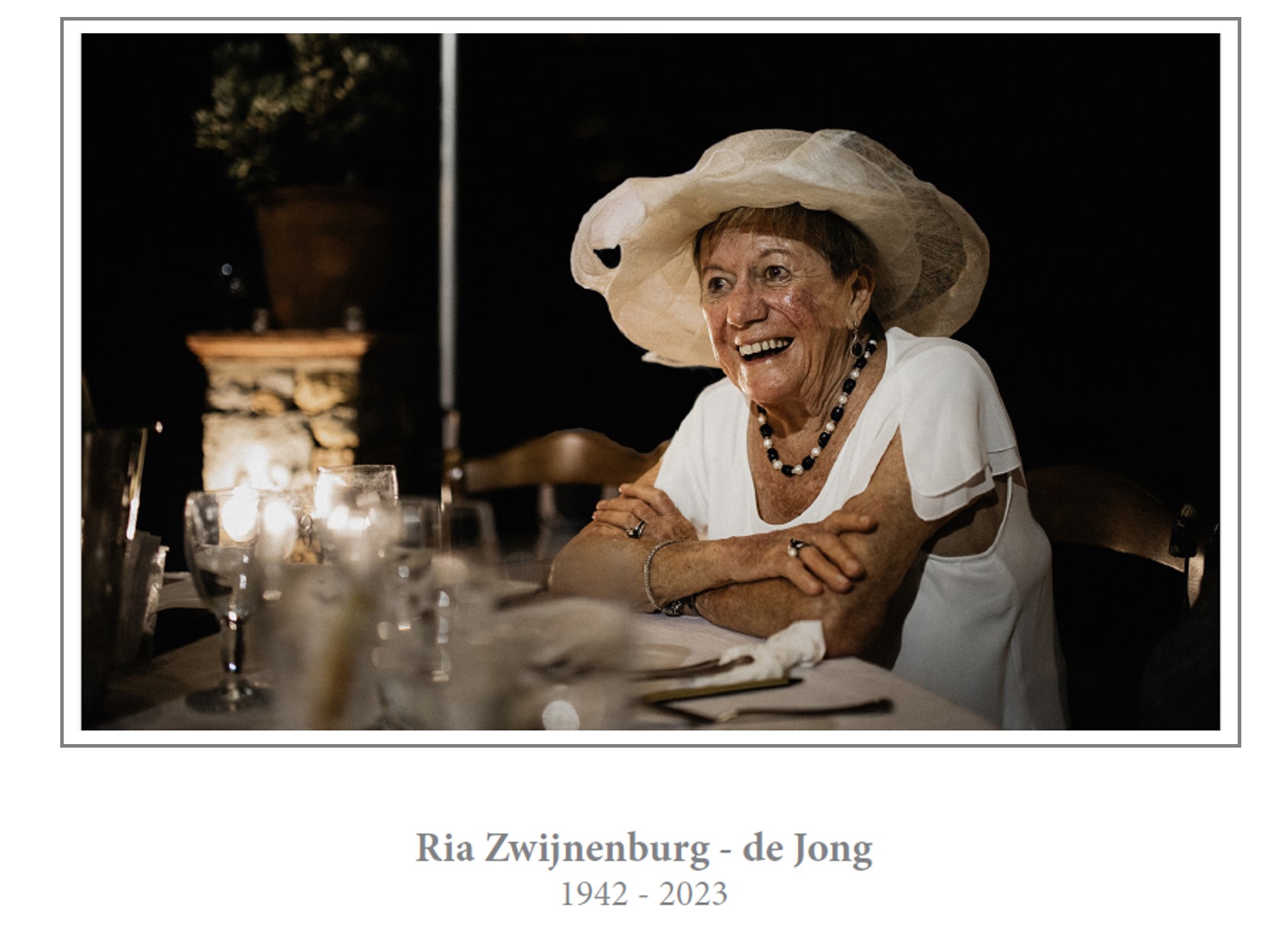 Ria Zwijnenburg in memoriam