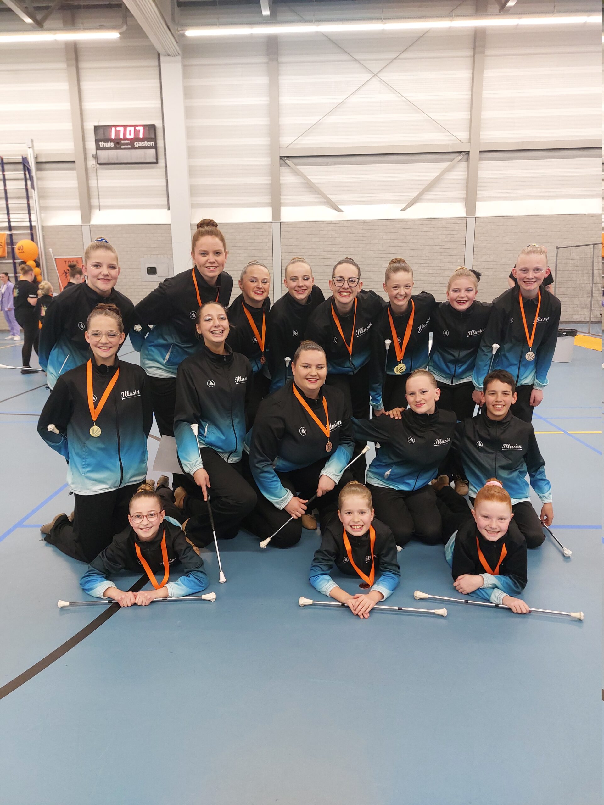 Sterke prestaties Illusion bij twirlwedstrijd in Spijkenisse